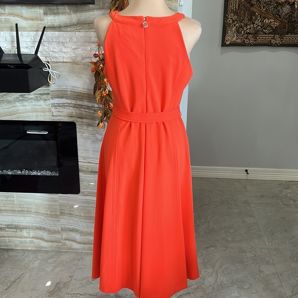 Tommy Hilfiger Orange Fit & Flare Dress L - Picture 5 of 10